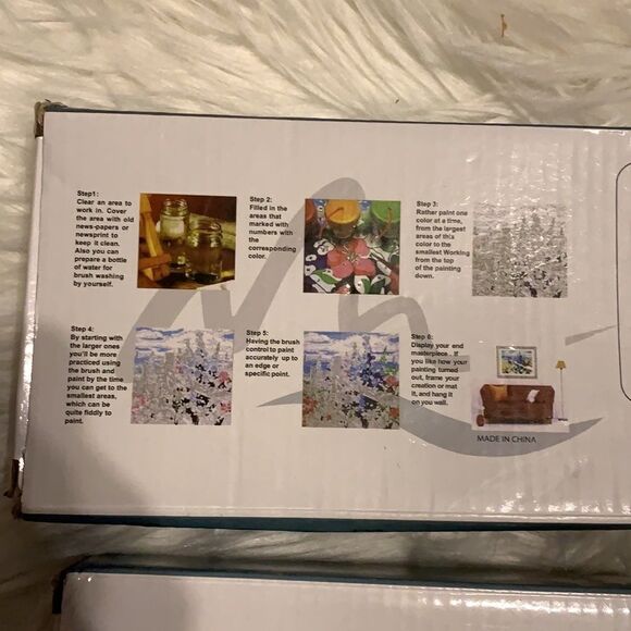 Two paint by number kits includes paint, brushes, canvas & hanging supplies. NWT - Picture 2 of 5